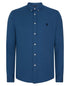 Remus Uomo Plain Casual Shirt Blue